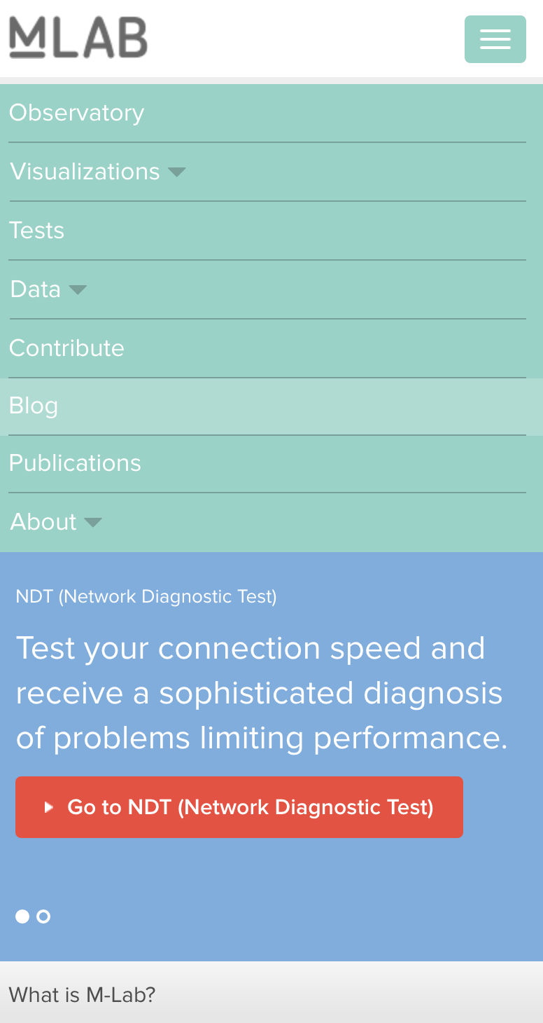Measurement Lab sample picture