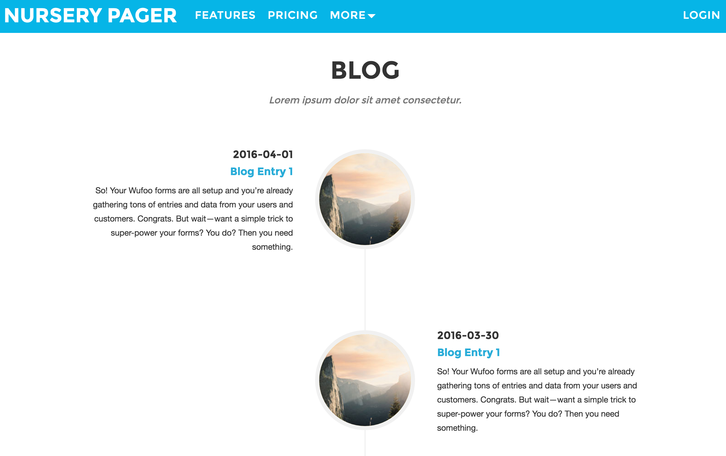 Nursery Pager sample picture